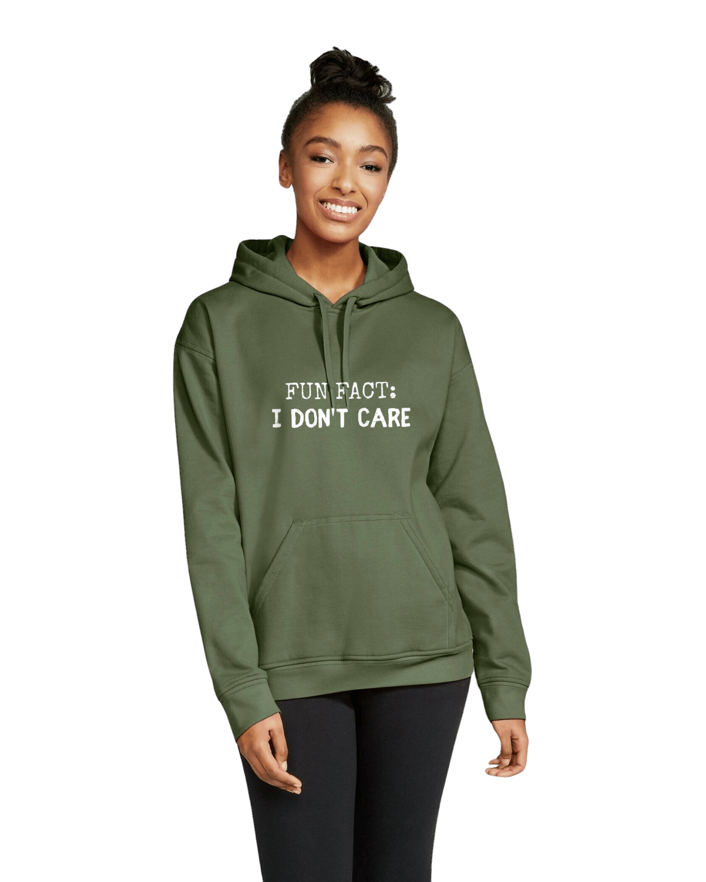 FUN FACT: I DON'T CARE - HOODIE - The 710 Print Shop
