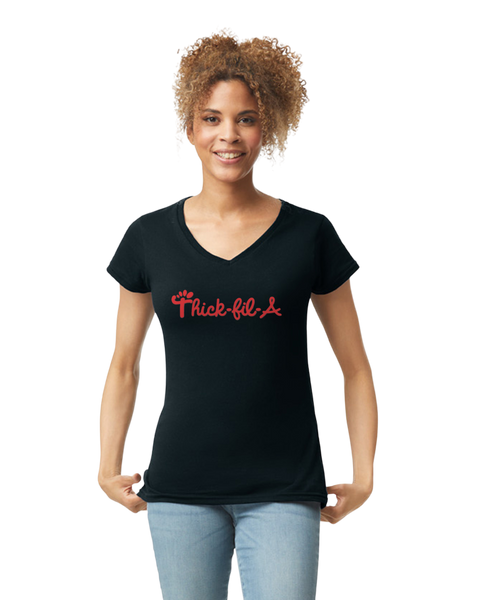 "THICK-FIL-A" - V-neck t-shirt