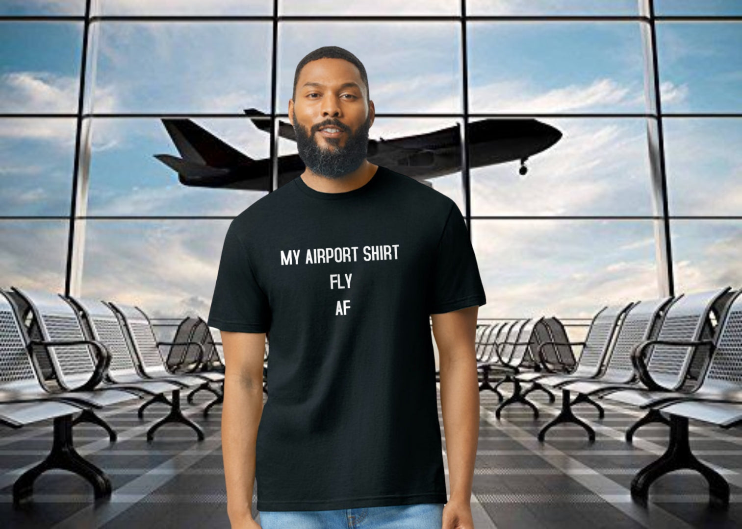 My Airport Shirt Fly AF - The 710 Print Shop 