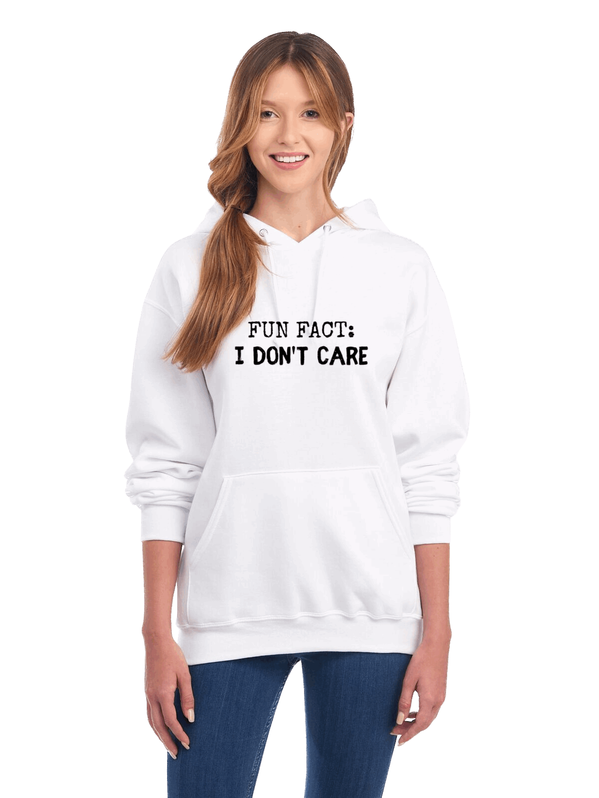 FUN FACT: I DON'T CARE - HOODIE - The 710 Print Shop 
